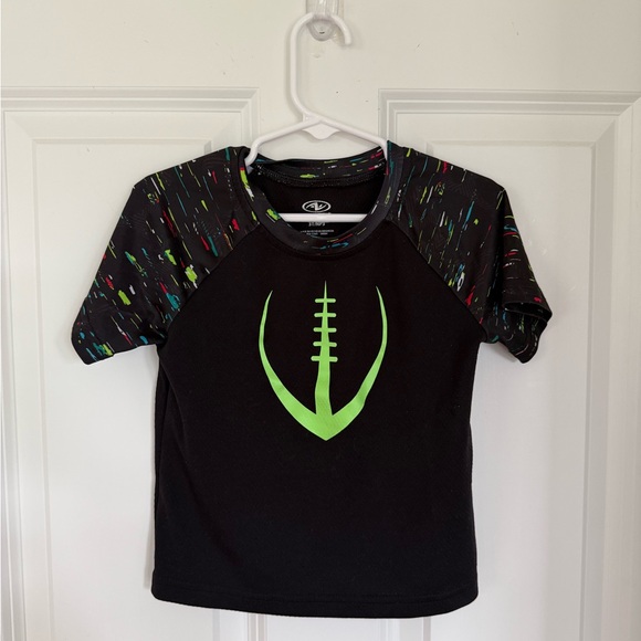 Athletic Works Other - Athletic Works Black and Green Football Tee - Size 3t